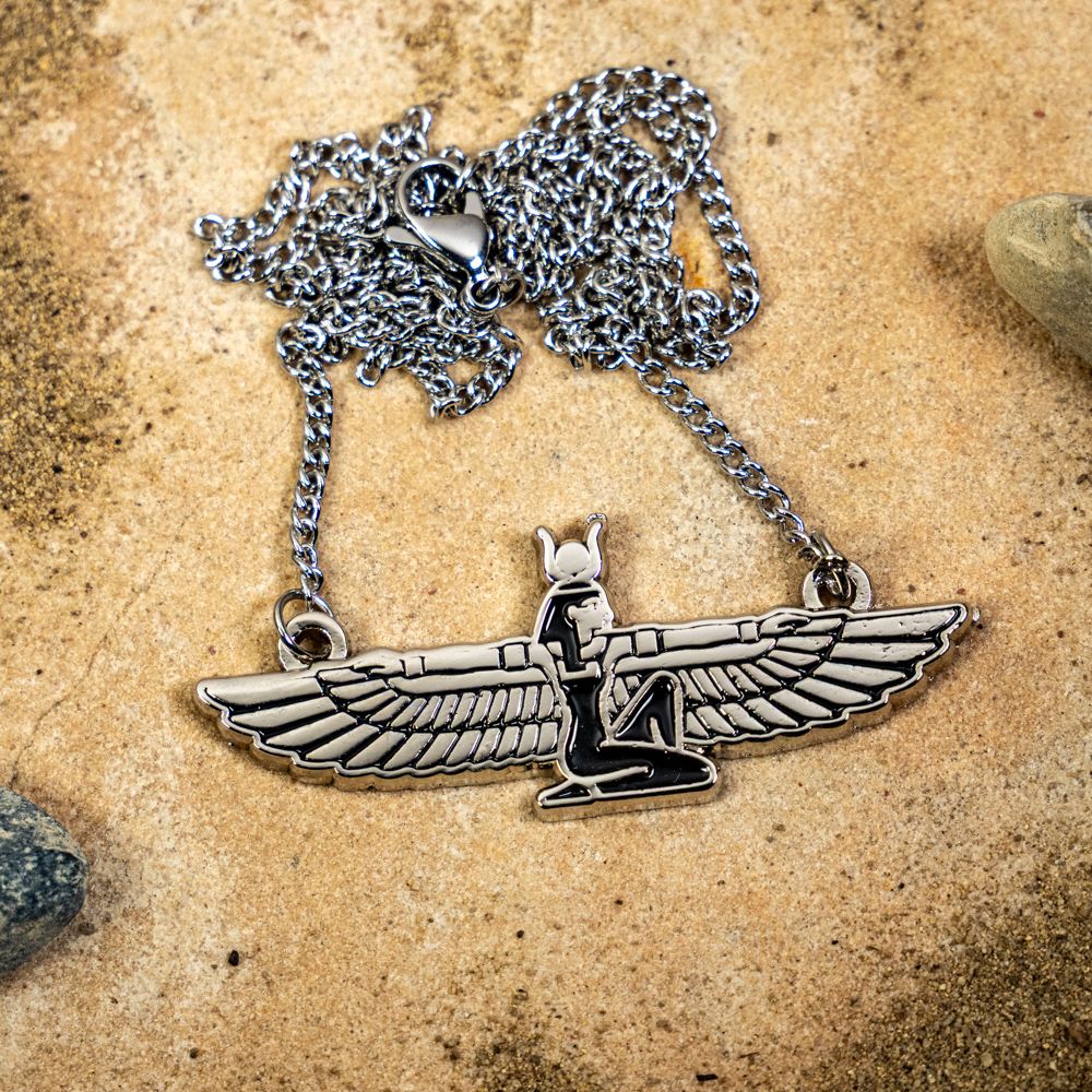 Egyptian Isis Goddess Medallion/Amulet-style Necklace (single item)