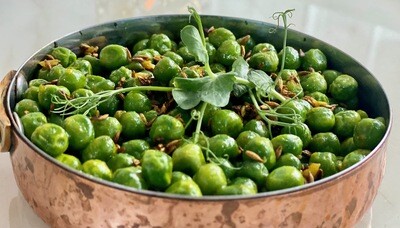 Sauteed Green Peas