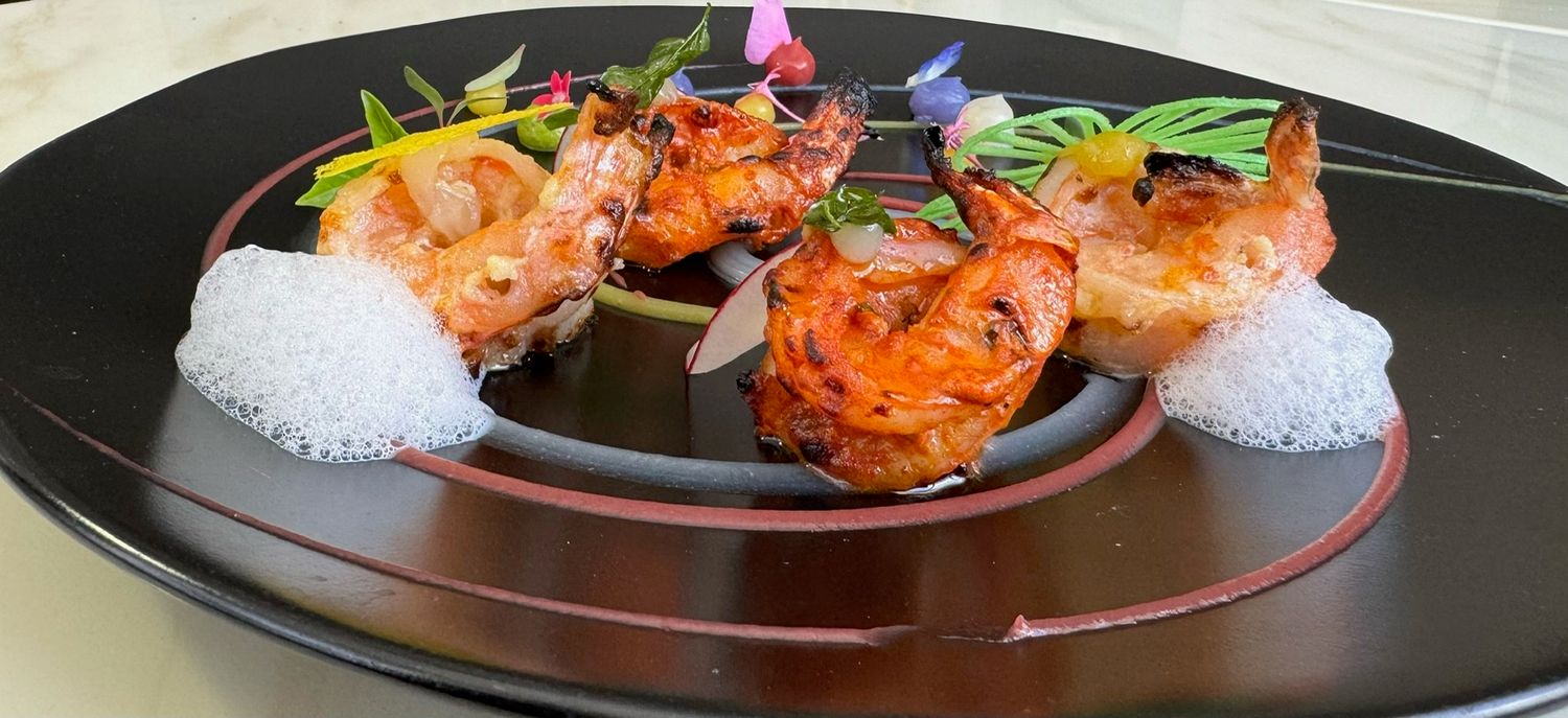 Tandoori shrimp 2 ways