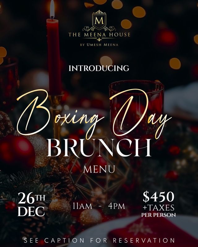 Boxing Day Brunch Buffet 26th December