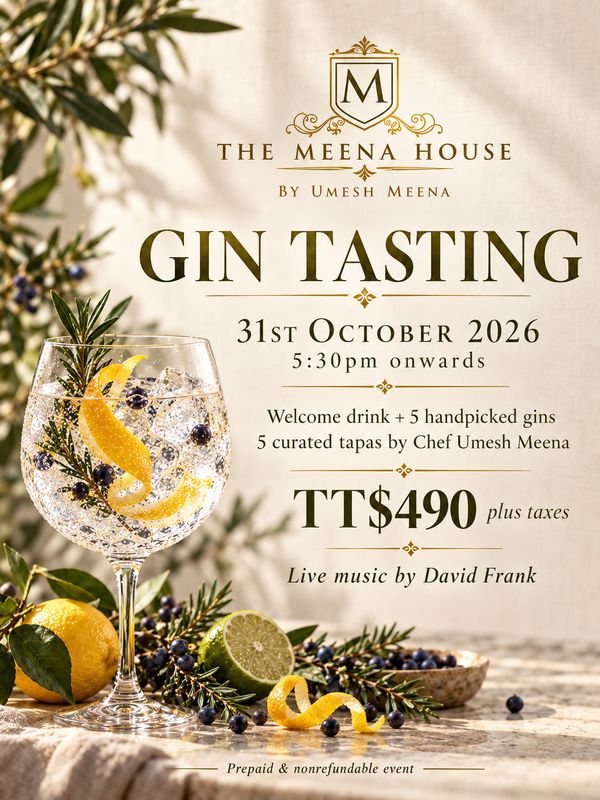 Gins of the World &amp; Tapas Tasting Event - 31st October 2026, 5 Courses