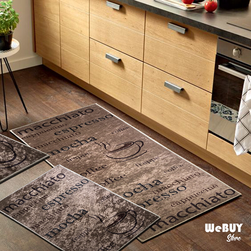 Tapis cuisine marron