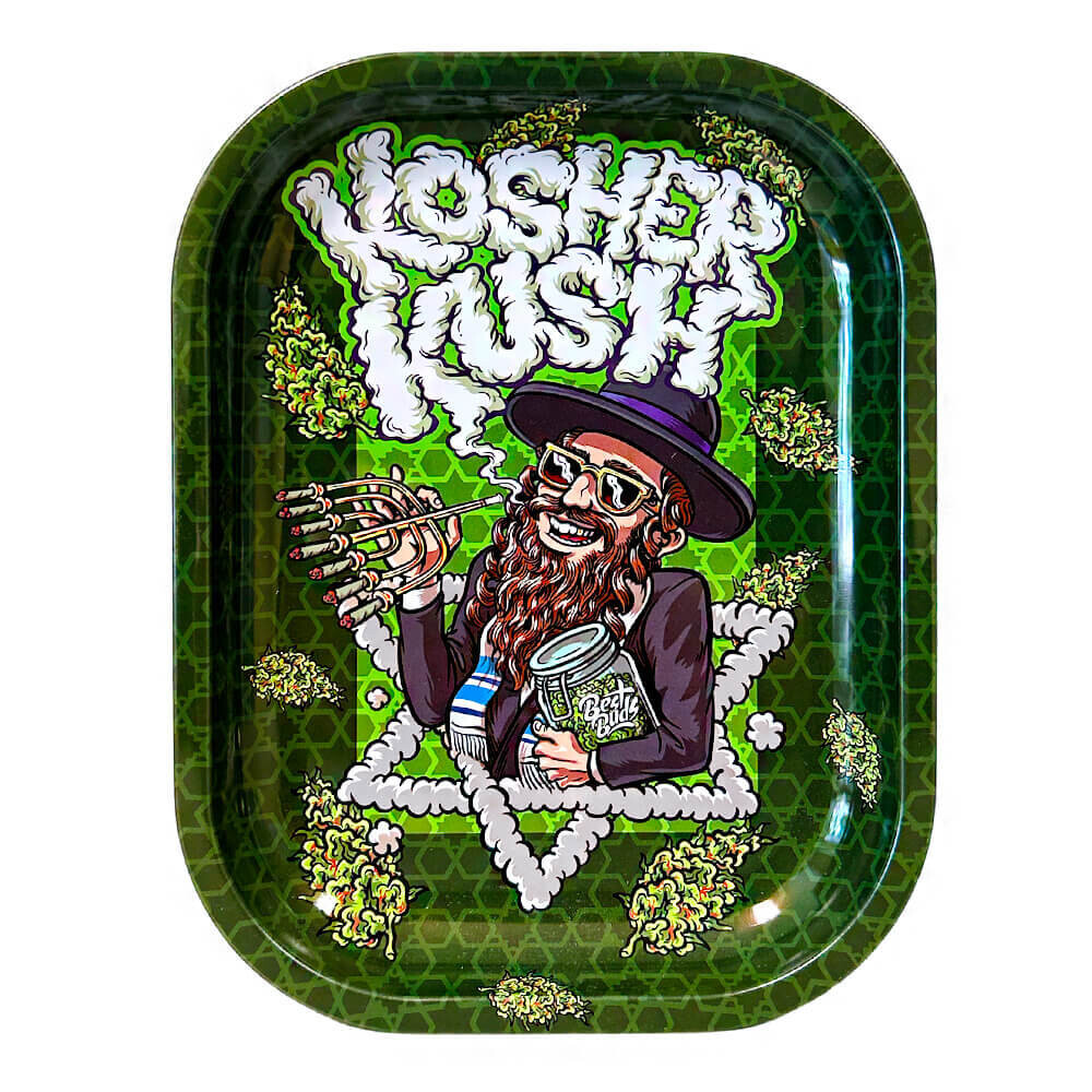 Kosher Kush Vassoio per Rollare in metallo piccolo