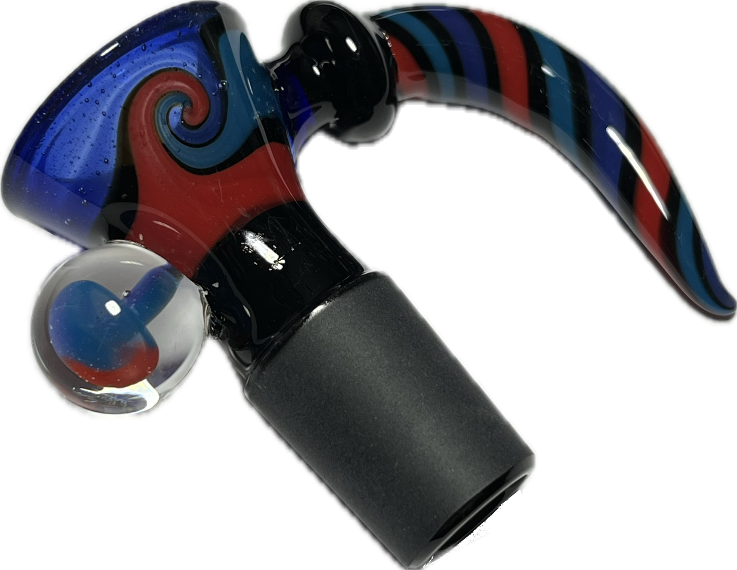 Braciere Vancol (Original Northstar Glass Rod), Innesto: 14mm, Colore: Rosso e Blue
