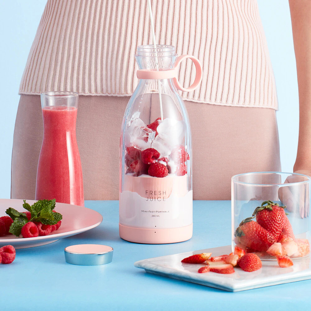 Pink Mini Portable Electric Blender &quot;Fresh Juice&quot;