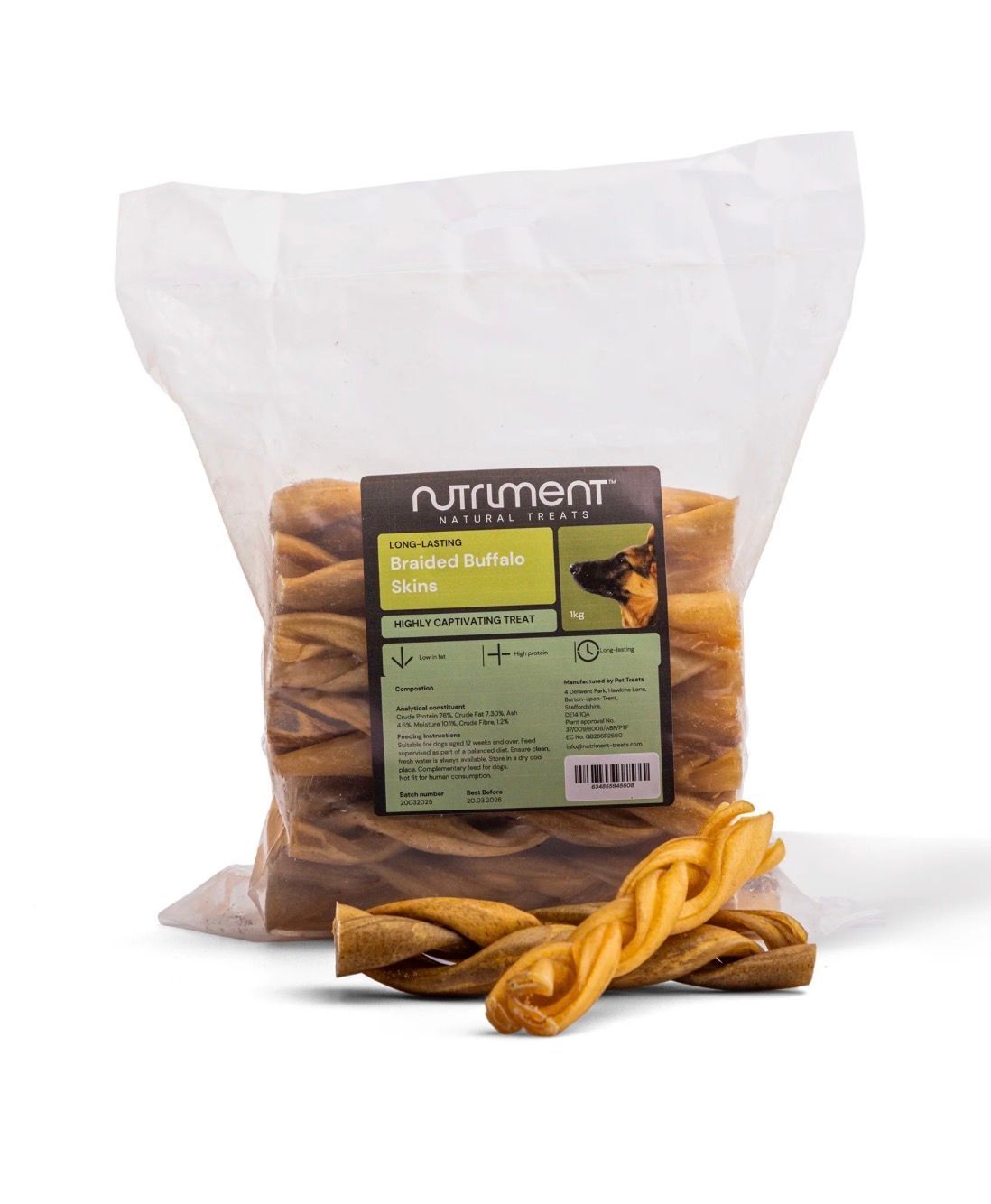 Buffalo skin braids 4 Pieces