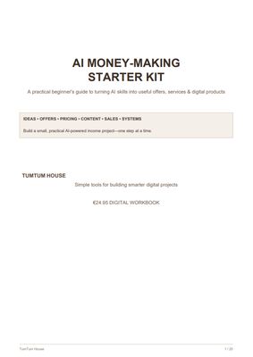 AI Money-Making Starter Kit