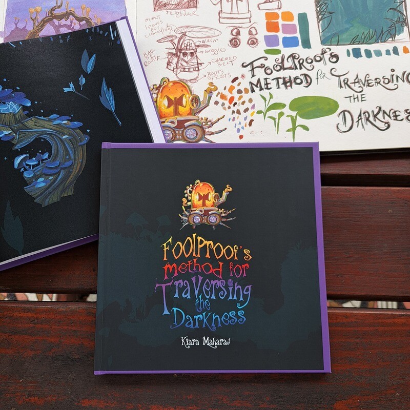 Foolproof&#39;s Method for Traversing the Darkness - A collection of 12 Black Paper illustrations and short story