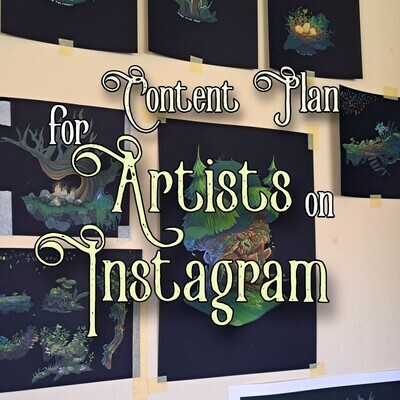 How to create and plan a content strategy for artists on
Instagram + 1 month content plan template