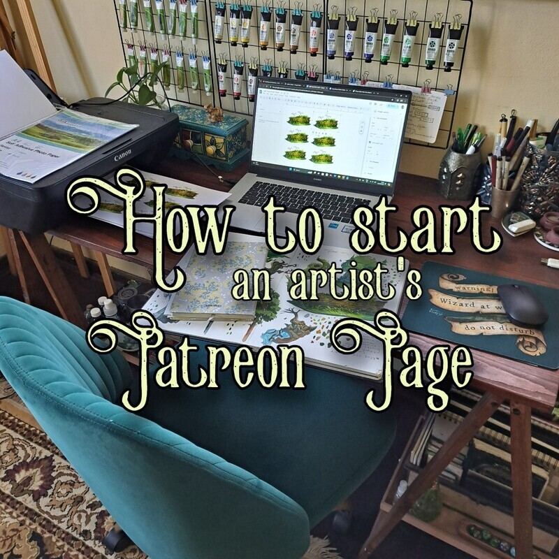 How to start a Patreon page for Artists (tier and rewards ideas, branding + content strategy)