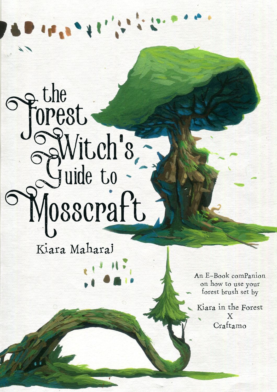 The Forest Witch&#39;s Guide to Mosscraft - Gouache Painting Tutorial Pack