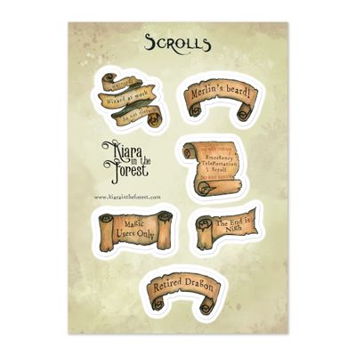 Scrolls Sticker Sheet