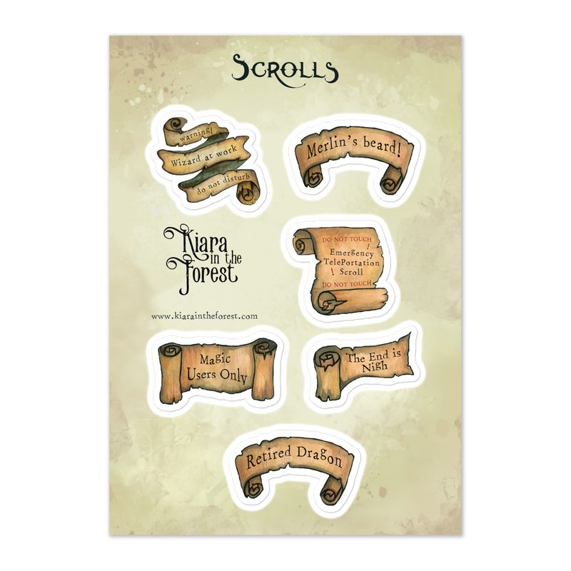 Scrolls Sticker Sheet