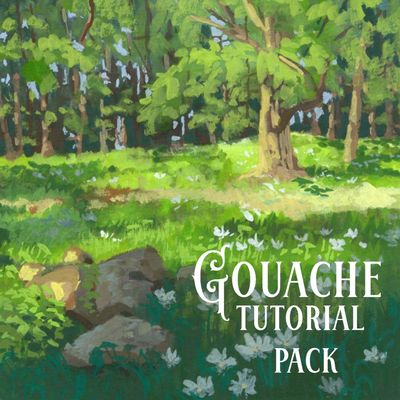 Sunlit Sorcery - Gouache Tutorial Pack