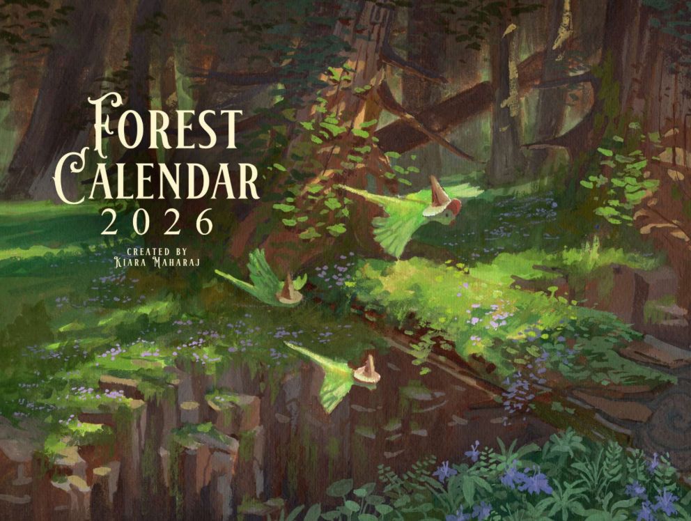 Forest Calendar 2026 - 13 Full Page Illustrations