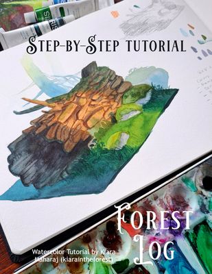 Forest Log - Watercolor Tutorial
