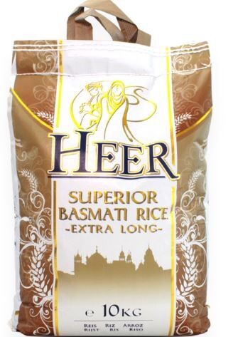 Heer Extra Long Basmati Rice 10kg