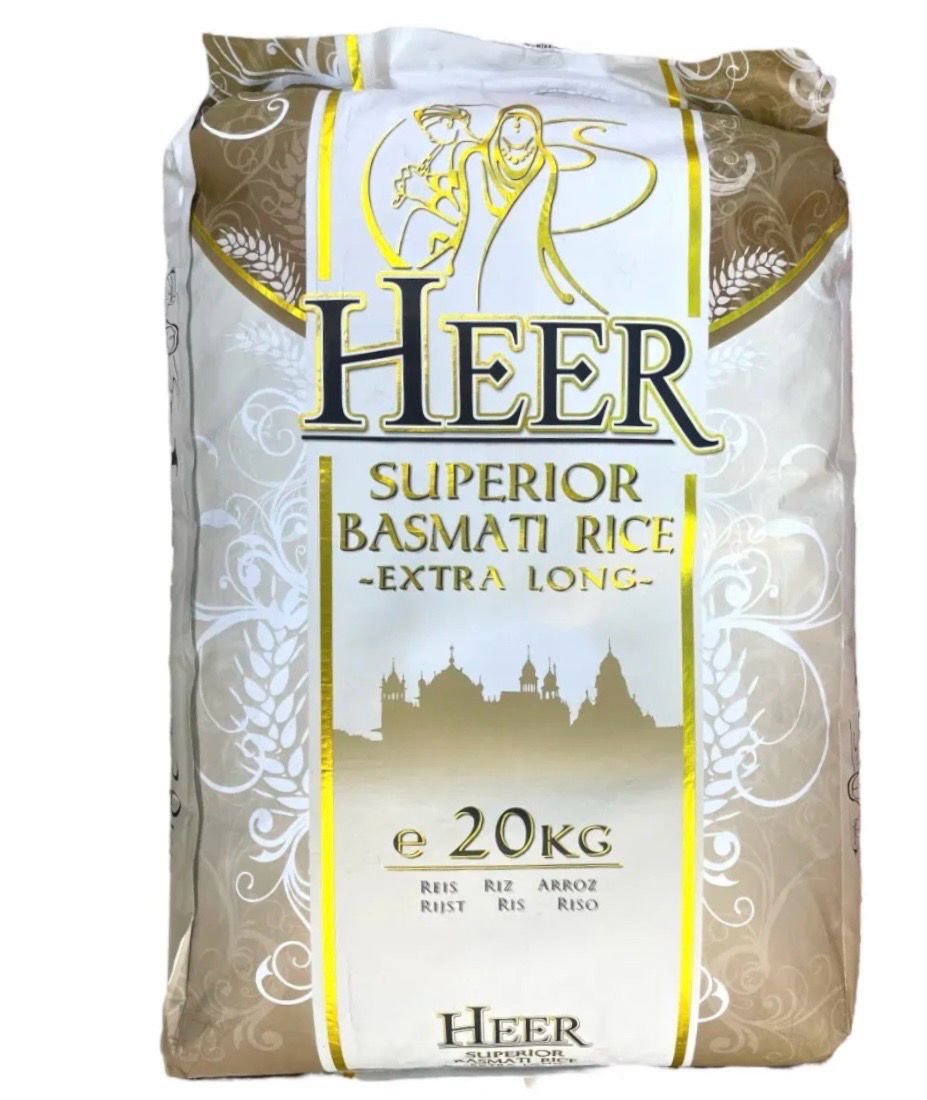 HEER- Superior Basmati Rice extra long grain 20kg