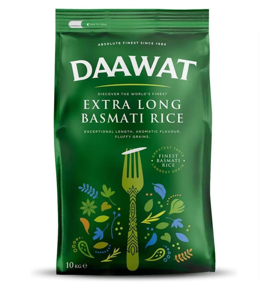 Daawat Extra Long Basmati Rice Green 10kg