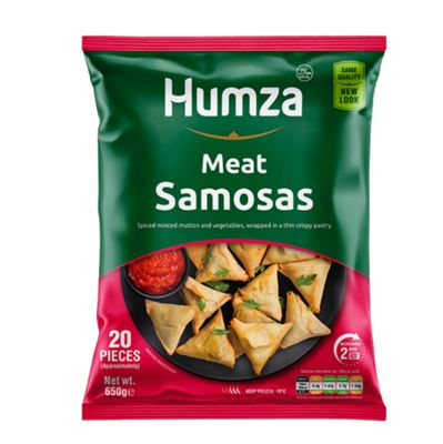 Humza Frozen Meat Samosas 650g  (20pcs)