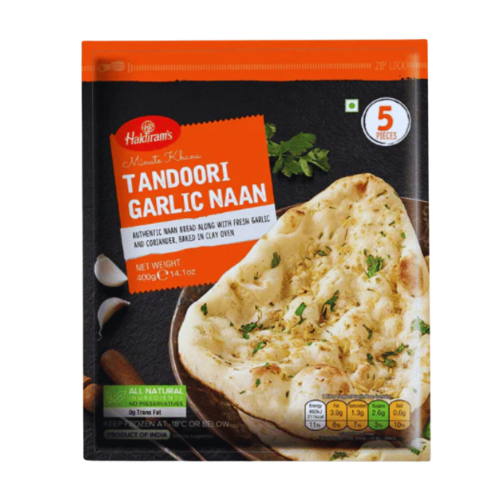 Haldiram&#39;s Tandoori Garlic Naan(Vegan) 400gm