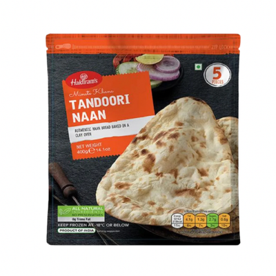 Haldiram&#39;s Tandoori Plain Naan 400g