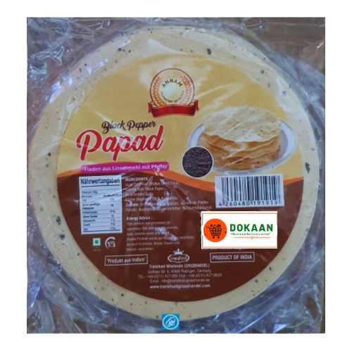 Annam Black Pepper Papad 200gm