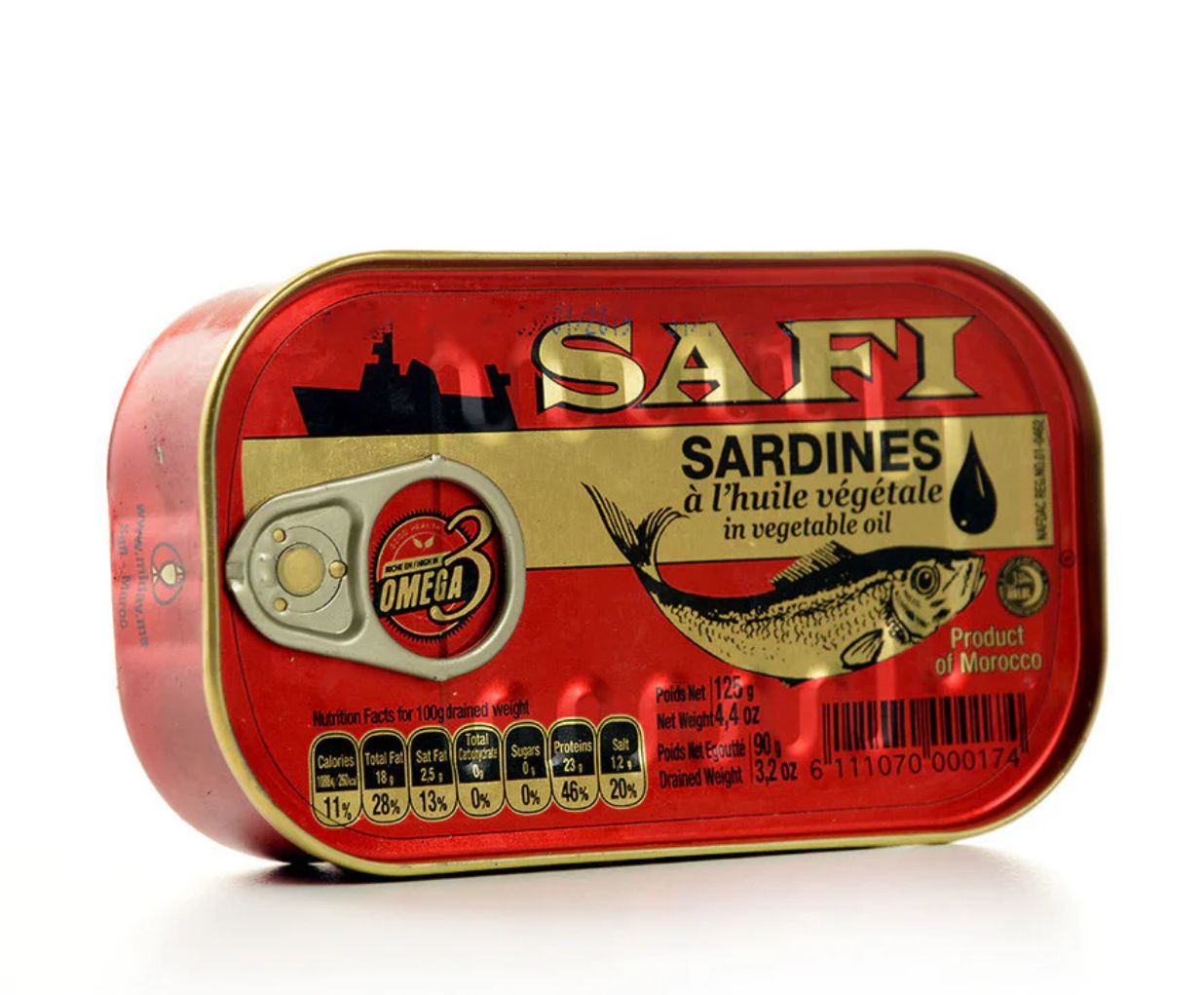 Safi Sardines In Vegetable Oil 125g
