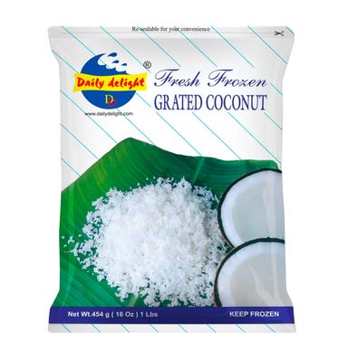 Daily Delight Grated Coconut Frozen 400g