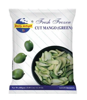 Daily Delight Cut Mango Green 400g Frozen