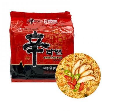 Shin Ramyun Pack Of 5*120g