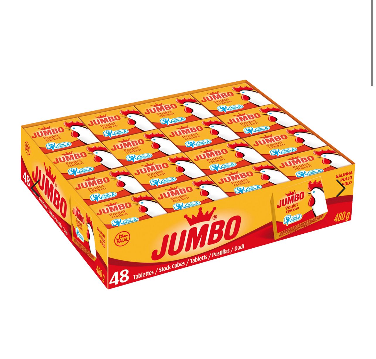 Jumbo Chicken Cubes 480g