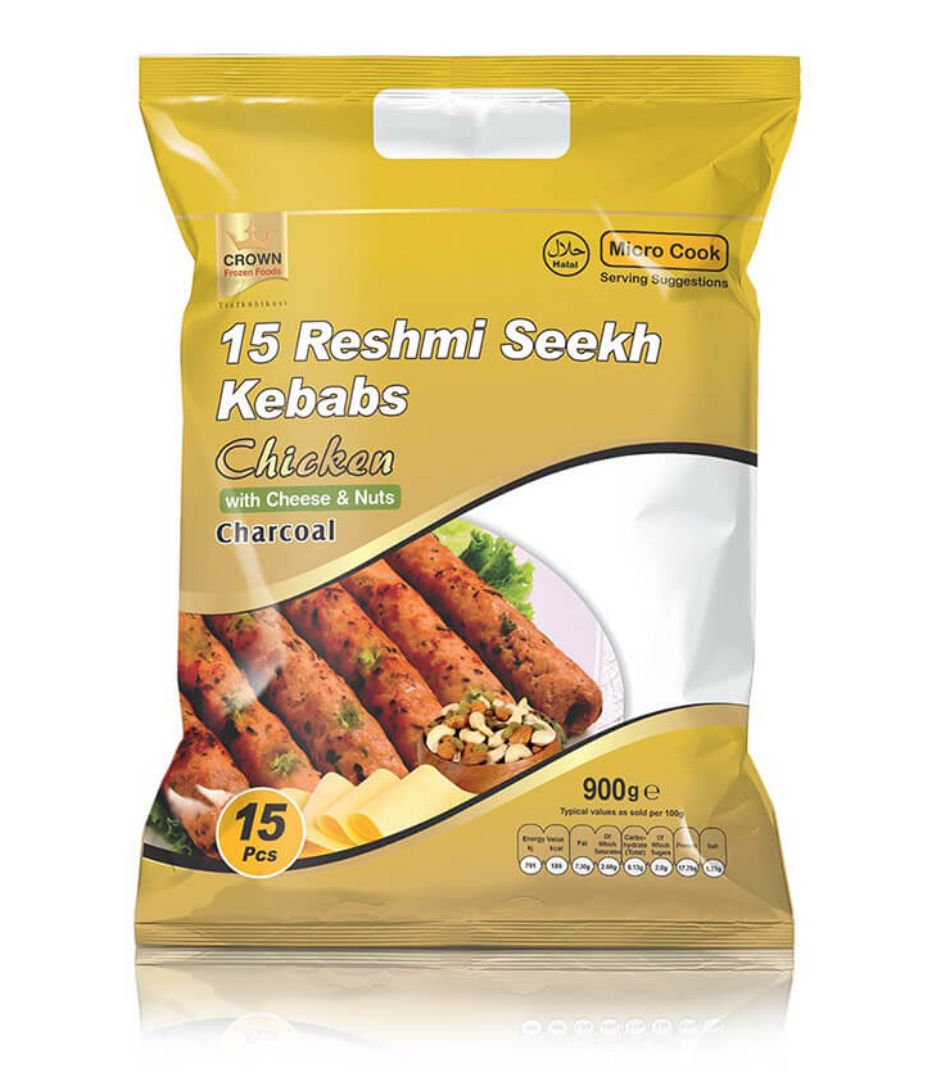 Crown 15 Reshmi Seekh Kebabs 1 Kg Chicken