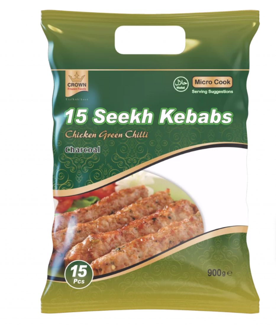 Crown Seekh Kebab Chicken Green Chilli 1 Kg
