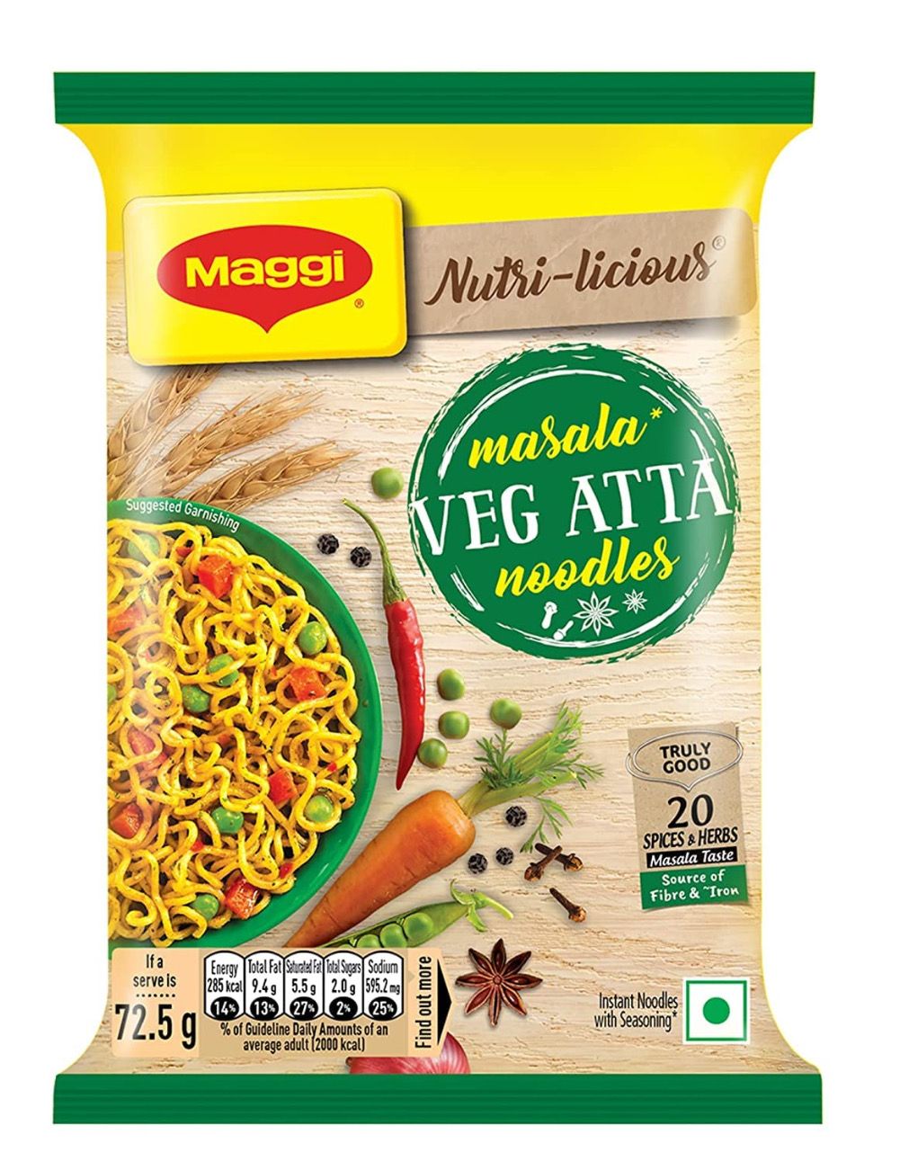 Maggi Veg Atta Noodles 72.5g