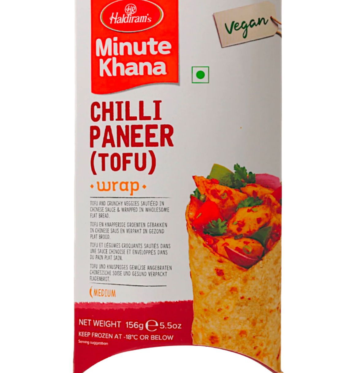 Haldiram’s Chilli Paneer(Tofu) Wrap 156g