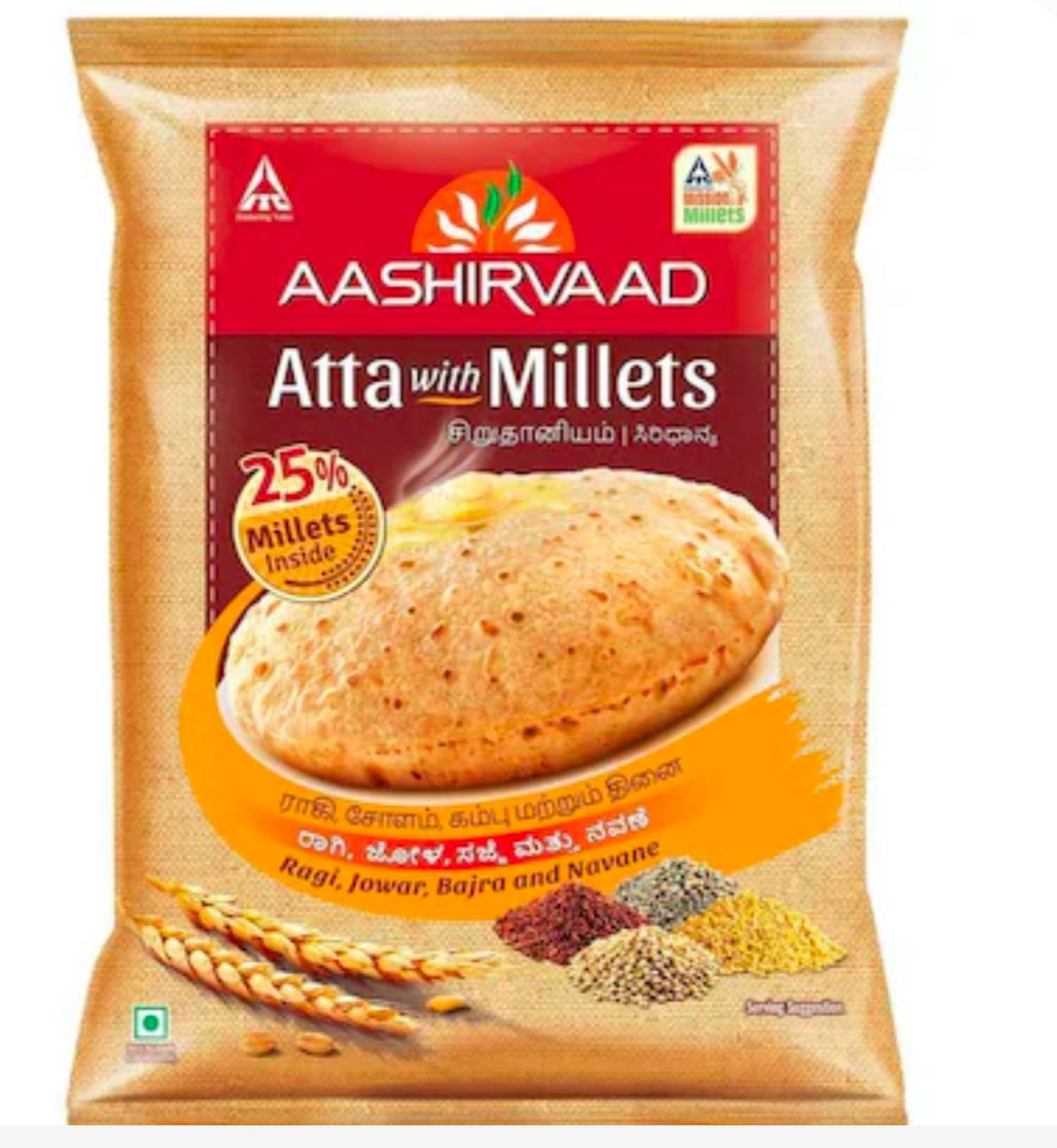 Aashirvaad Atta With Millet 2.2 Kg