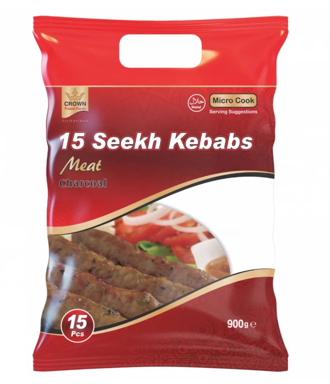 Crown 15 Sheekh Kebabs Meat 1 Kg