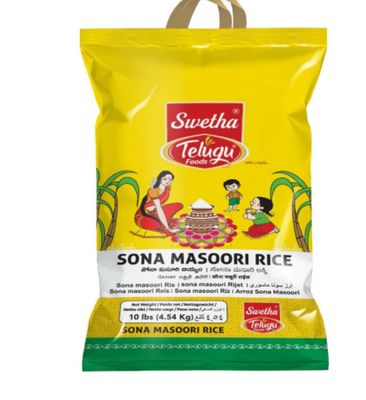 Telugu Foods Sona Masoori Rice 10kg