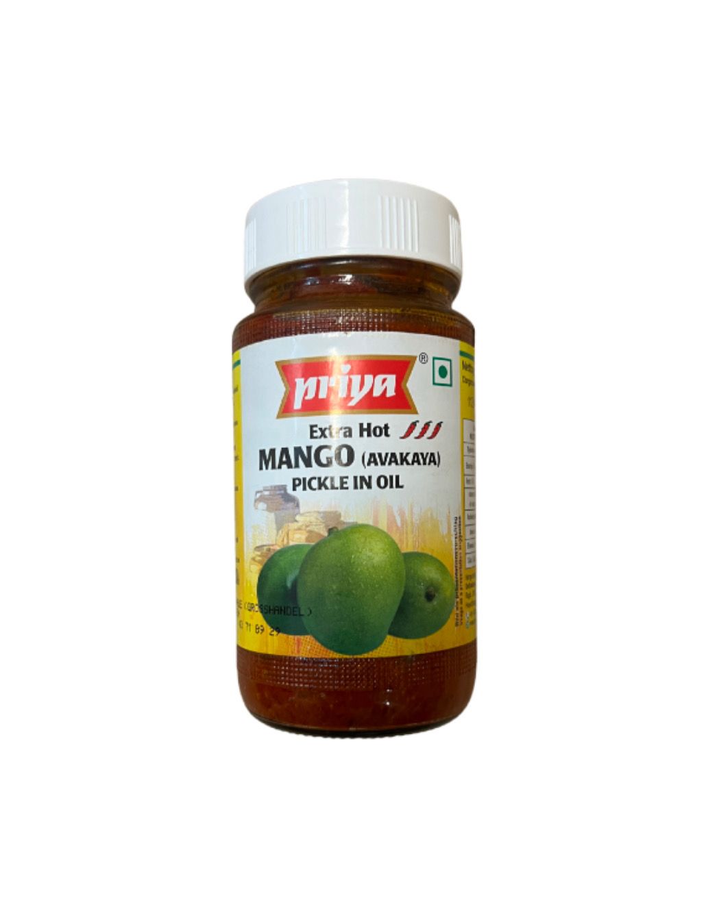 Priya Extra Hot Mango Pickle In Oil 300gm