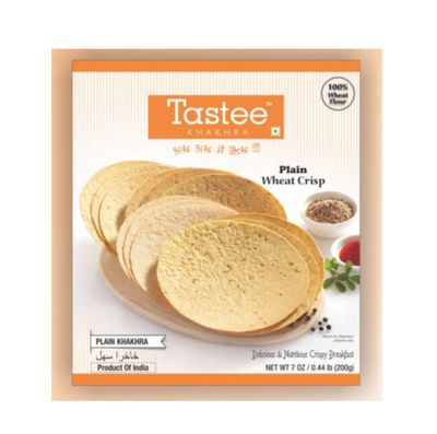 Tastee Khakhra Plain Wheat Crisp 200gm