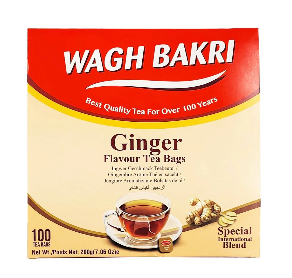 Wagh Bakri Ginger Flavour Tea Bags 200g