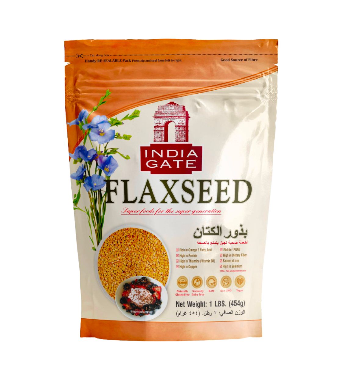 India Gate Flaxseed 454g