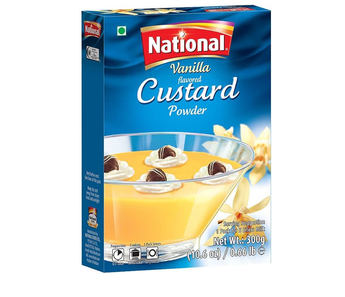 National Vanilla Flavoured  Custard Powder 300g