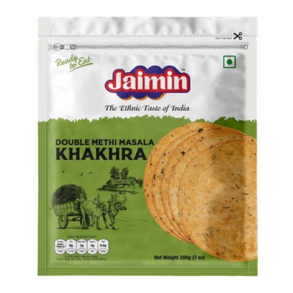 Jaimin Double Methi Masala Khakhra 200g
