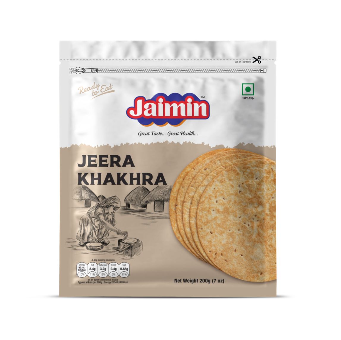 Jaimin Jeera Khakhra 200g