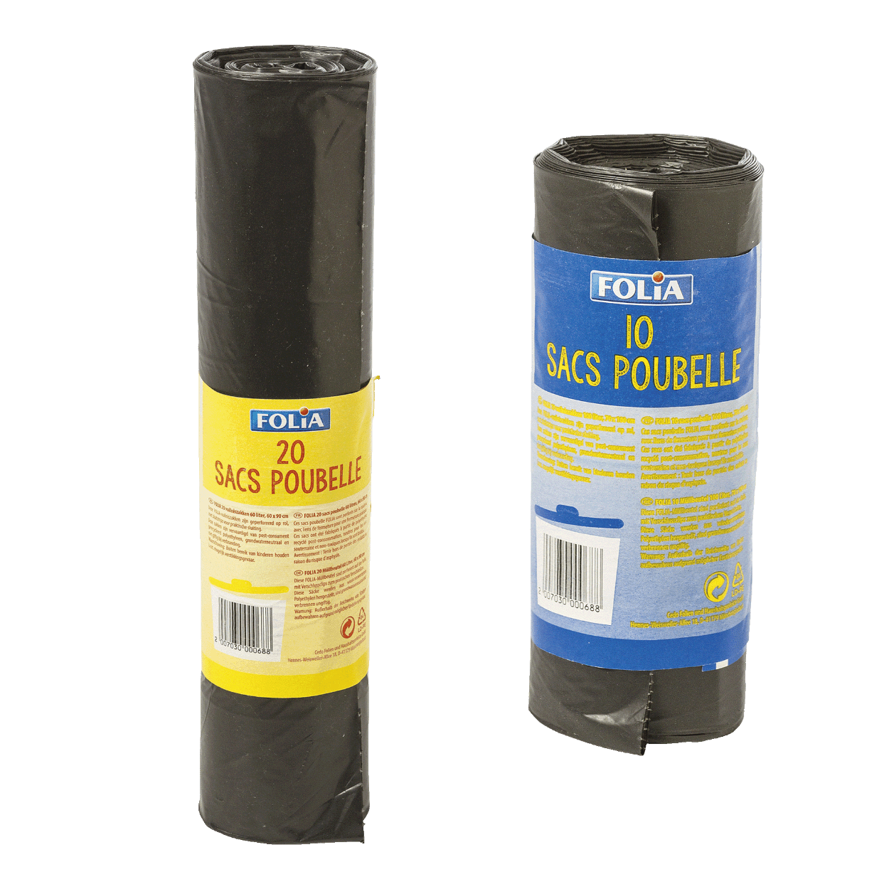 Folia Sacs Poubelles 100L