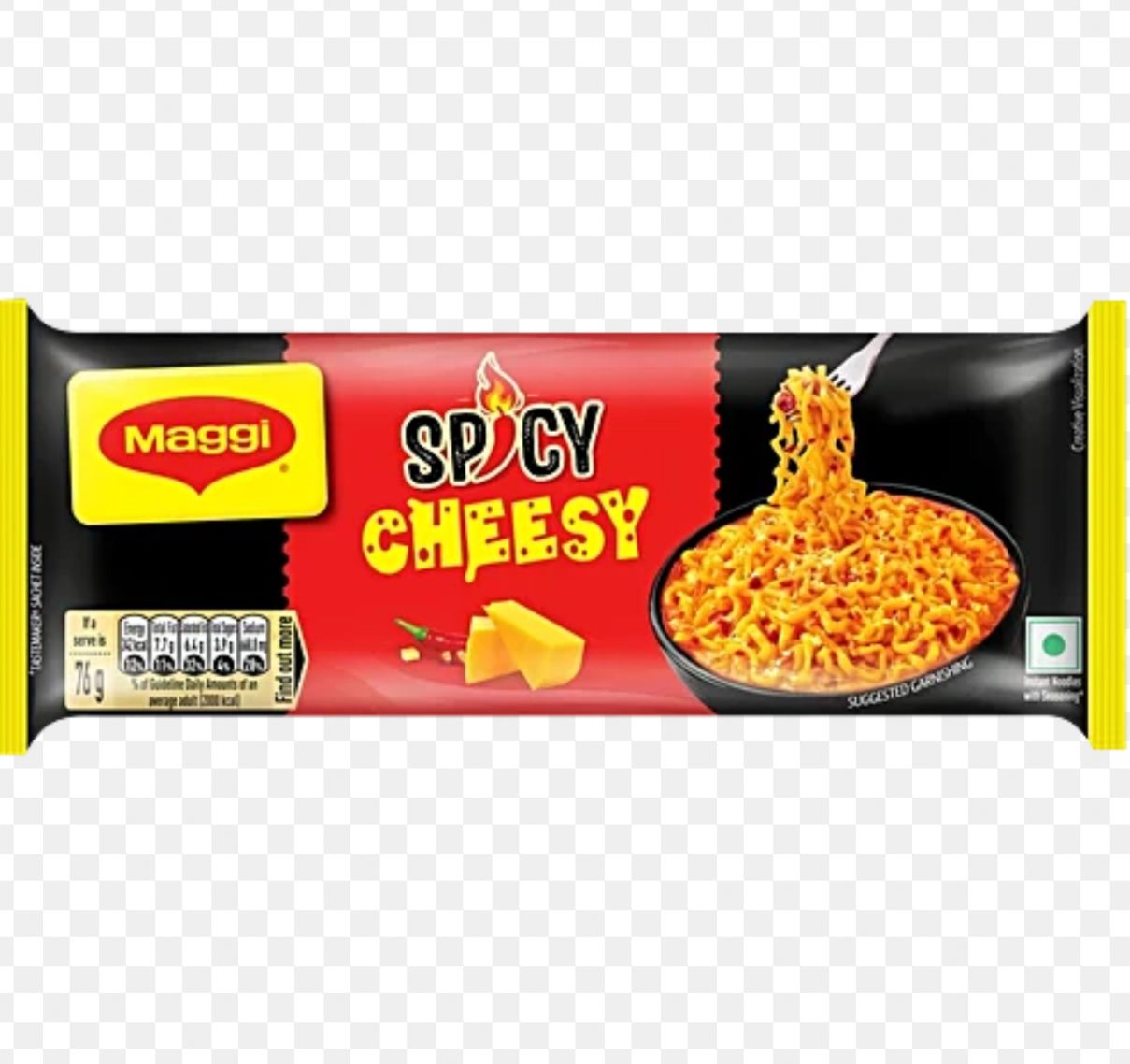 Maggi Spicy Cheesy Noodles (Pack Of 4) 304g