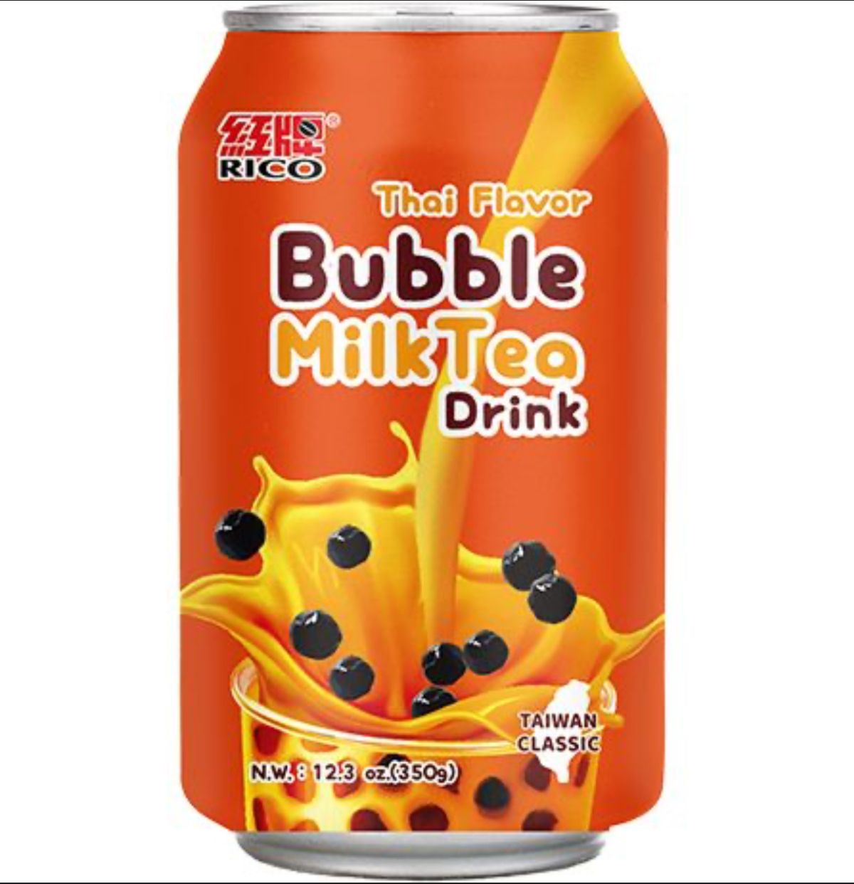 Rico Bubble Milk Tea Thai Flavor 340ml