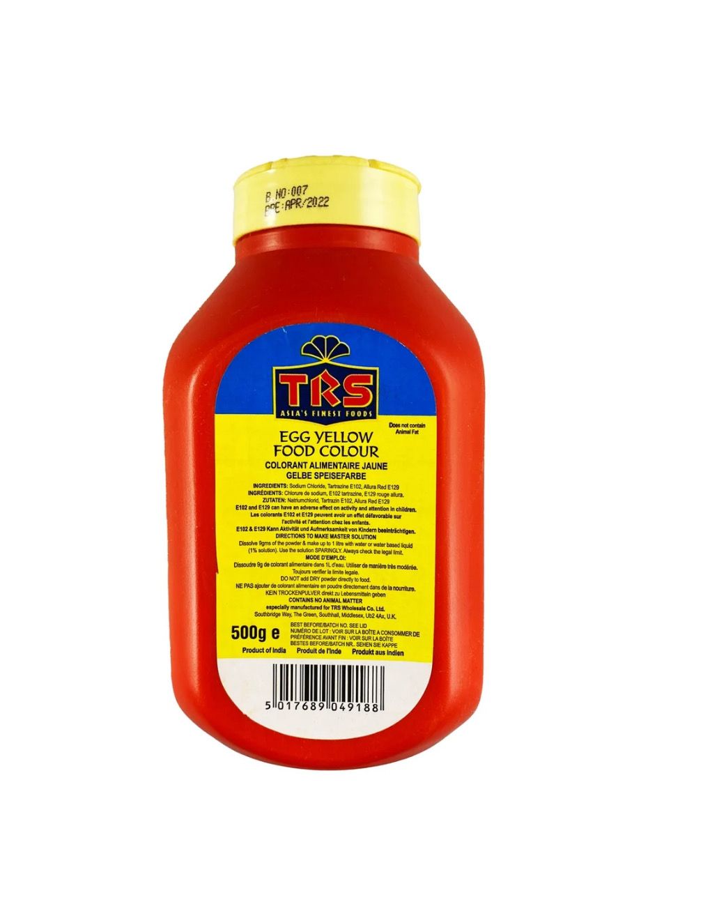Trs Egg Yellow Food Colour 500g